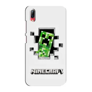 Чехол Майнкрафт на Vivo Y93 / Y93S (AlphaPrint) Minecraft (крипер Майнкрафт)