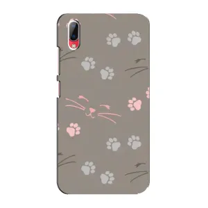 Чехол с рисунком кот на Vivo Y93 / Y93S (Лапы и усы)