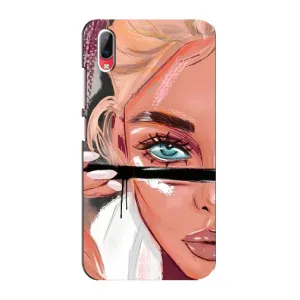 Чехол с печатью для Vivo Y93 / Y93S - (Мода) (AlphaPrint) (Макияж)