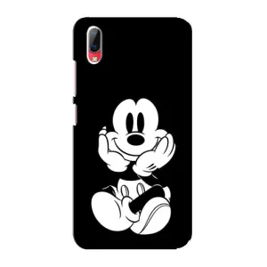 Эксклюзивный чехол для Vivo Y93 / Y93S (AlphaPrint - Мультяшные) (Микки на черном)