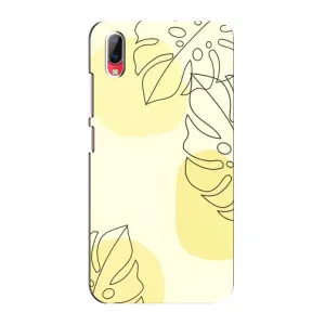Силиконовый чехол с принтом в цветах на Vivo Y93 / Y93S
