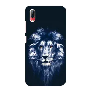 Чехол со Львом для Vivo Y93 / Y93S (VPrint) (Синий Лев)