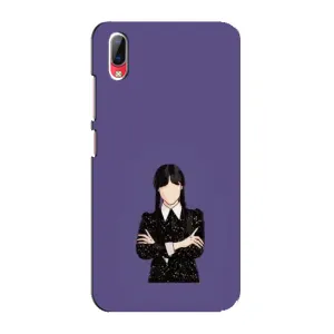 Чохли Венсдей на Vivo Y93 / Y93S Уенсдей (AlphaPrint) (Венздей у чорному)