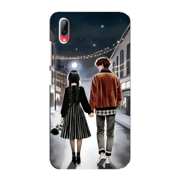 Чехол с принтом «Уэнздей и Тайлер» для Vivo Y93 / Y93S Чехол с принтом «Уэнздей и Тайлер» для Vivo Y93 / Y93S