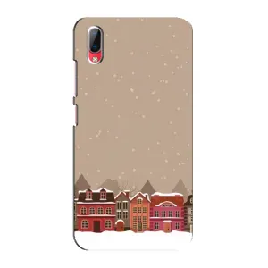 Новогодние, Праздничные Чехлы для Vivo Y93 / Y93S - 2024 год (Зимний город)