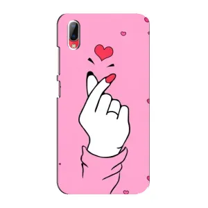 Чехол с принтом для Vivo Y93 / Y93S (AlphaPrint - Знак сердечка)