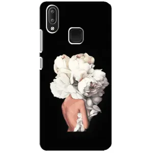 Чехлы (ART) Цветы на Vivo Y95 (VPrint) (Білі квіти)
