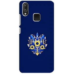 Чохли для Vivo Y95 Укр. Символіка (AlphaPrint) (Квітковий Герб)