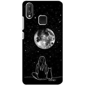 Чохол з малюнком кіт на Vivo Y95 (Дівчина з котом)
