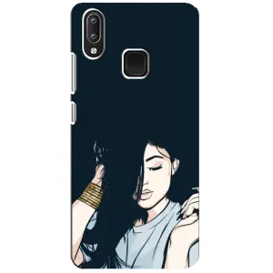 Чехол с печатью для Vivo Y95 - (Мода) (AlphaPrint) (Красивая девочка)