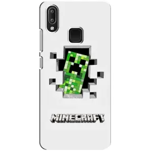 Чехол Майнкрафт на Vivo Y95 (AlphaPrint) Minecraft (крипер Майнкрафт)