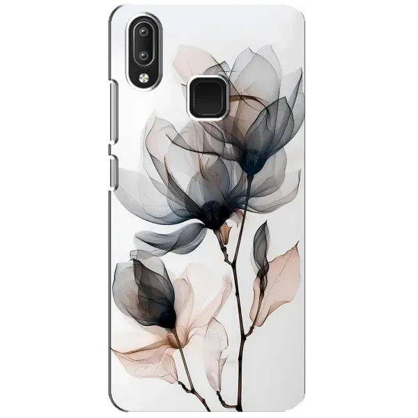 Чехол с принтом «Цветы на белом» для Vivo Y95