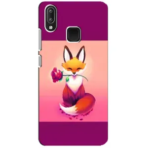 Чохли з картинкою Лисичка для Vivo Y95 (VPrint) (Лиса з трояндою)