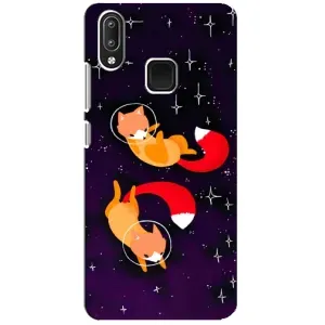 Чохли з картинкою Лисичка для Vivo Y95 (VPrint) (Лисички космонавти)