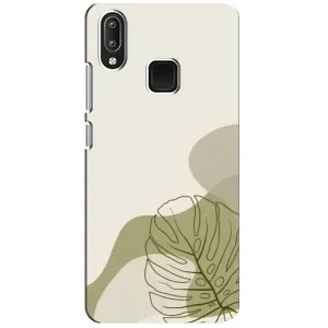 Силконовий чохол з принтом в квітах на Vivo Y95 (Зелена монстера дизайн)