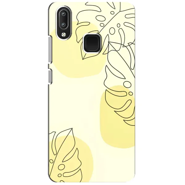 Чехол с принтом «Желтая монстера арт» для Vivo Y95