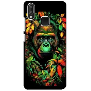 Чохол з Мавпами Vivo Y95 - (AlphaPrint) (Мавпа в квітах)
