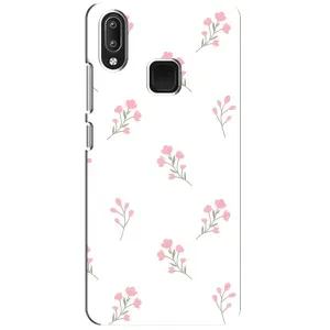 Чохол з розовим принтом для Vivo Y95 (Рожеві квіти)