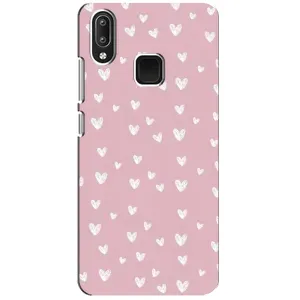 Чохол з розовим принтом для Vivo Y95 (Сердечки на рожевому)