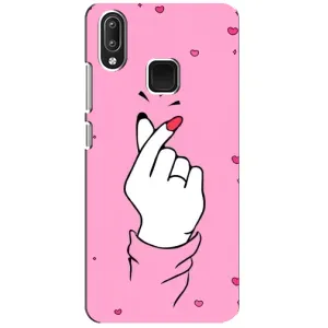 Чехол с принтом для Vivo Y95 (AlphaPrint - Знак сердечка)