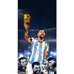 Чехлы для Xiaomi 11T / 11T Pro (Leo чемпион) (AlphaPrint) (Месси с кубком)