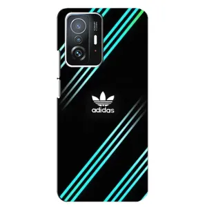 Чохли Адидас для Xiaomi 11T / 11T Pro (AlphaPrint) (Адідас з полосами)