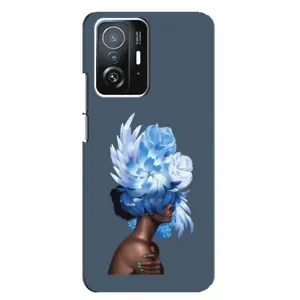 Чехлы (ART) Цветы на Xiaomi 11T / 11T Pro (VPrint) (Квіти на голові)