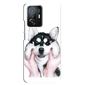 Чехлы с собаками для Xiaomi 11T / 11T Pro (VPrint) (Довольный Хаски)