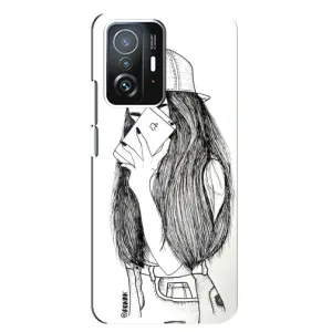 Чохол з друком для Xiaomi 11T / 11T Pro - (Мода) (AlphaPrint) (Фото дівчини)