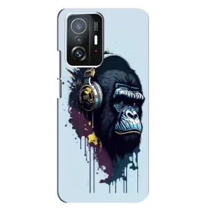 Чохол з Мавпами Xiaomi 11T / 11T Pro - (AlphaPrint) (Горила в навушниках)