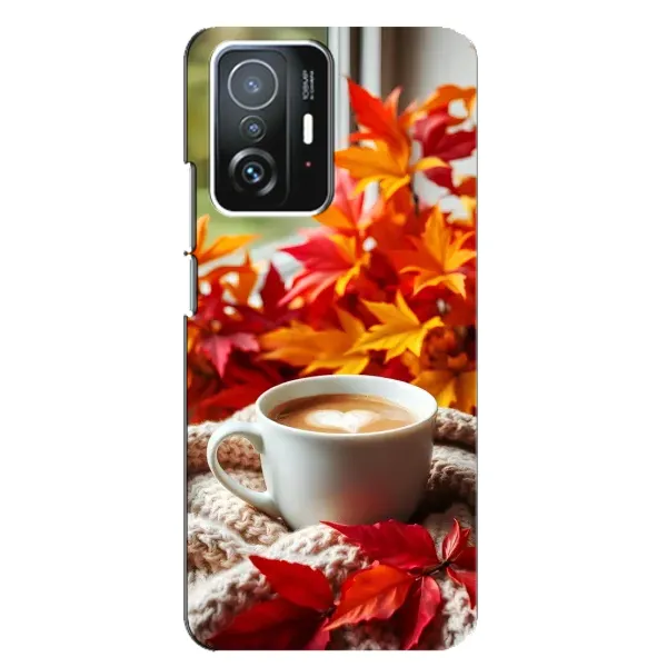 Чохол з принтом «Кава та листя» для Xiaomi 11T / 11T Pro