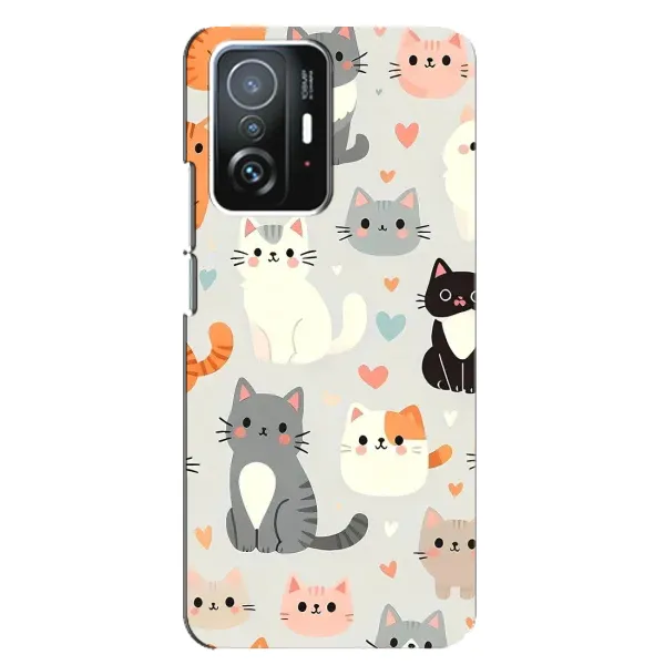 Чехол с принтом «Коллаж котов» для Xiaomi 11T / 11T Pro