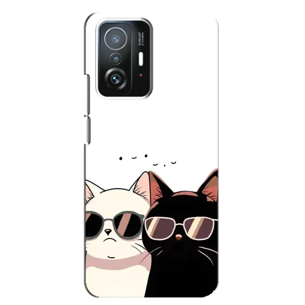 Чехол с принтом «Коты в очках» для Xiaomi 11T / 11T Pro