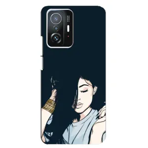 Чохол з друком для Xiaomi 11T / 11T Pro - (Мода) (AlphaPrint) (Гарна дівчина)