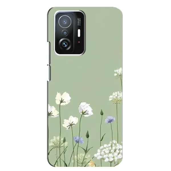 Чехол с принтом «Цветы на зеленом» для Xiaomi 11T / 11T Pro Чехол с принтом «Цветы на зеленом» для Xiaomi 11T / 11T Pro