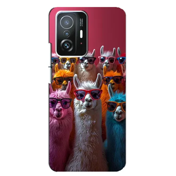 Чехол с принтом «Ламы в очках» для Xiaomi 11T / 11T Pro Чехол с принтом «Ламы в очках» для Xiaomi 11T / 11T Pro