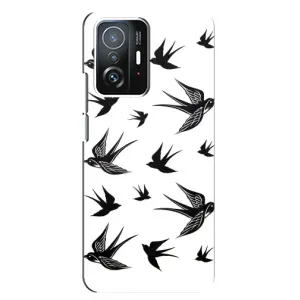 Чехол с птицами на Xiaomi 11T / 11T Pro (VPrint) (Ласточки)