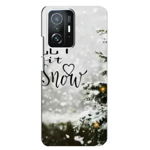 Новорічні, Святкові Чохли для Xiaomi 11T / 11T Pro - 2024 год (Let it snow)