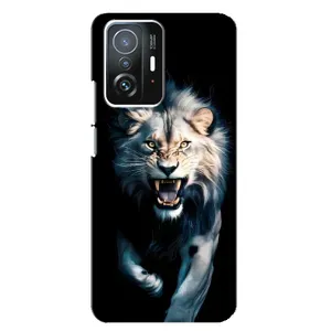 Чехол с картинкой «Хищники» для Xiaomi 11T / 11T Pro (Лев в темноте)