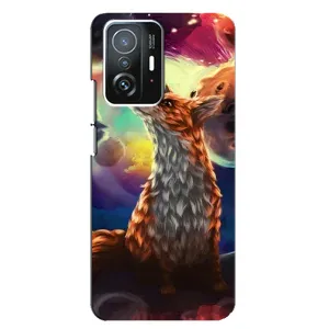 Чохли з картинкою Лисичка для Xiaomi 11T / 11T Pro (VPrint) (Лисичка в космосі)