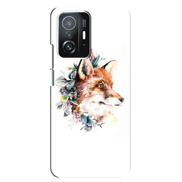Чехол с принтом «Лисичка в цветочках» для Xiaomi 11T / 11T Pro Чехол с принтом «Лисичка в цветочках» для Xiaomi 11T / 11T Pro