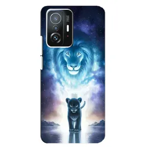 Чехол со Львом для Xiaomi 11T / 11T Pro (VPrint) (Маленький лев)
