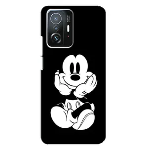 Міккі Маус чохол для Xiaomi 11T / 11T Pro (AlphaPrint - Мультяшні) (Маус на чорному)