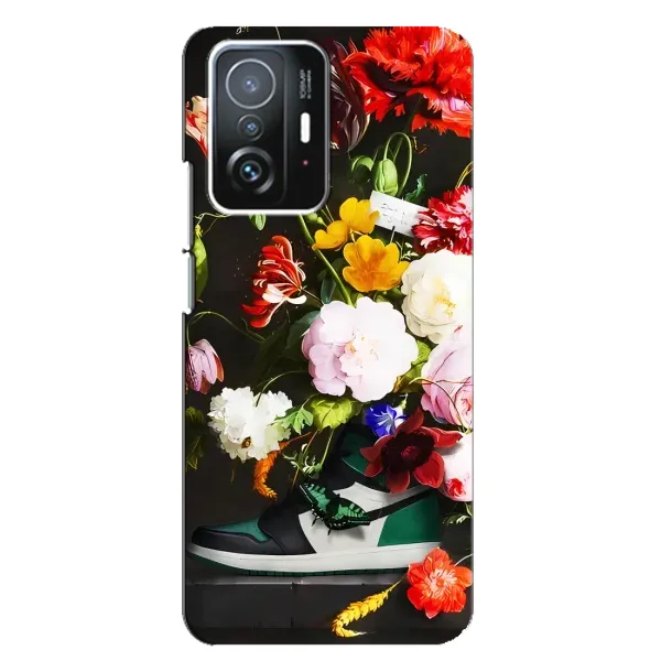 Чехол с принтом «Nike цветы» для Xiaomi 11T / 11T Pro