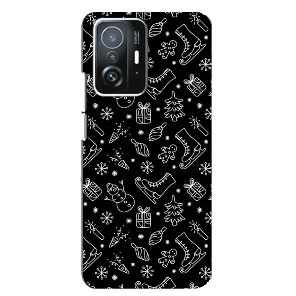 Чехол с принтом «Новогодний фон» для Xiaomi 11T / 11T Pro Чехол с принтом «Новогодний фон» для Xiaomi 11T / 11T Pro