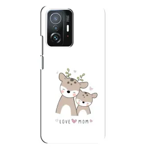 Чехлы для мамы на Xiaomi 11T / 11T Pro (Оленята мама и малыш)