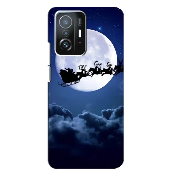 Чехол с принтом «Санта - луна» для Xiaomi 11T / 11T Pro Чехол с принтом «Санта - луна» для Xiaomi 11T / 11T Pro