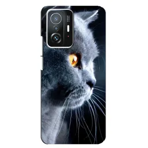 Чехлы с Котиками для Xiaomi 11T / 11T Pro (VPrint) (Серый Кот)