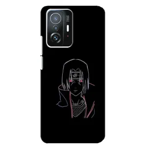 Чехлы на тему: Итачи Учиха для Xiaomi 11T / 11T Pro (AlphaPrint) (силуэт Итачи)