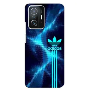 Чохли Адидас для Xiaomi 11T / 11T Pro (AlphaPrint) (Синій Адідас)